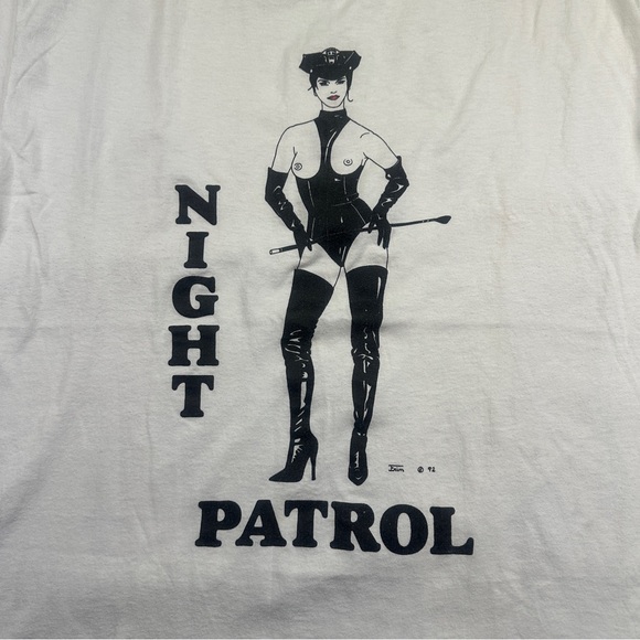 VINTAGE NIGHT PATROL  92’ SINGLE STITCH TSHIRT SIZE LARGE - Picture 4 of 12